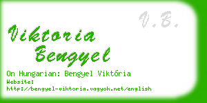 viktoria bengyel business card